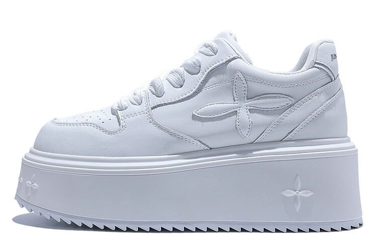 Кроссовки Junjali Skateboarding Shoes Women's Low-top, серебряный