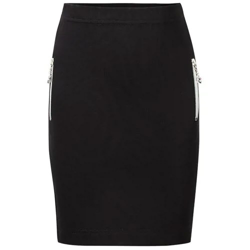 Школьная юбка Stylish Amadeo, макси, карманы, пояс на резинке, размер 146, черный