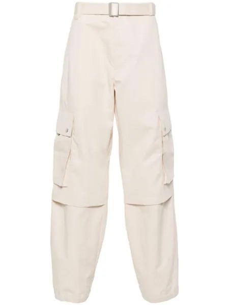 Jacquemus брюки Le Cargo прямого кроя, нейтральный цвет