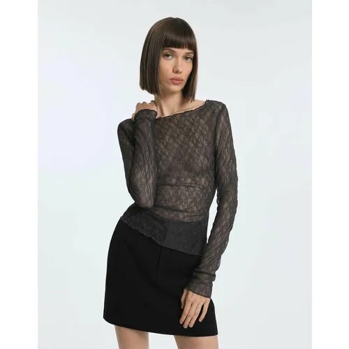 Лонгслив Gloria Jeans GJ BLACK, размер L (48-50), серый