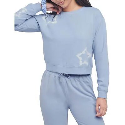 Splendid Женская укороченная толстовка Jada Blue, Crew Loungewear S BHFO 9769