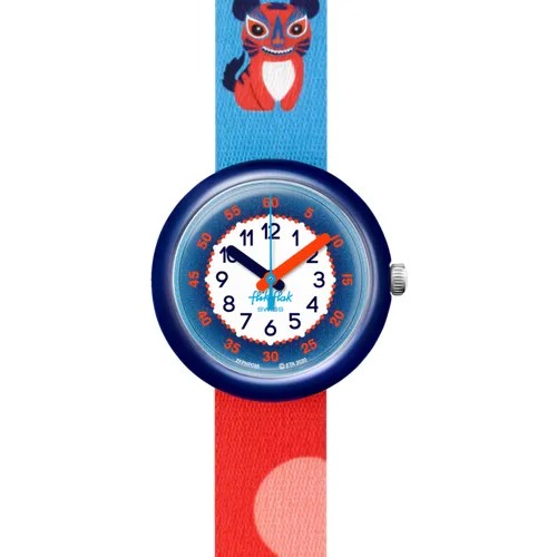 Наручные часы Flik Flak, кварцевые, корпус пластик, ремешок текстиль, голубой