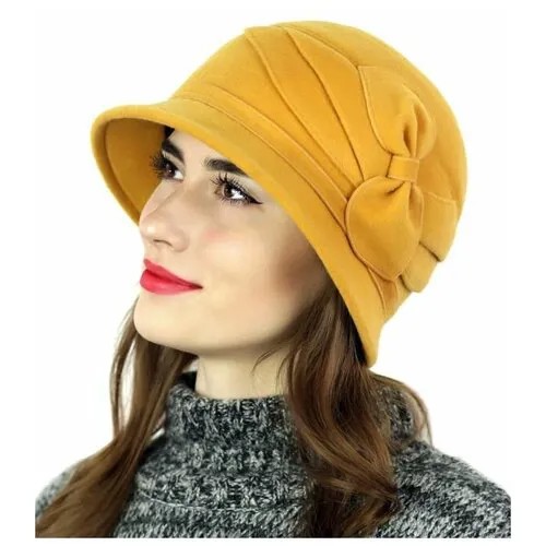 Шляпа Shopshap Шерен, Цвет: Горчичный, Размер: 58
