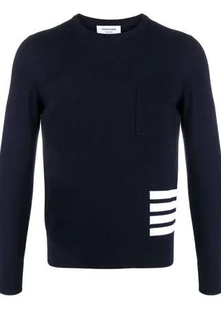 Thom Browne джемпер с круглым вырезом и полосками 4-Bar