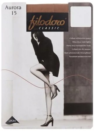 Колготки Filodoro Classic Aurora 15 den, размер 4-L, cognac (коричневый)