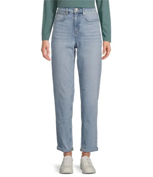 Джинсы-бойфренды L.L.Bean 207 Vintage с высокой посадкой и прямыми штанинами, синий