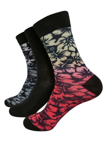 Носки Urban Classics, цвет black/grey/red