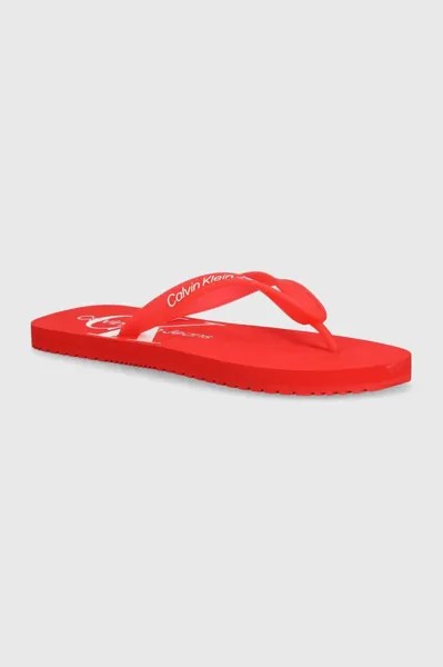 Шлепки Calvin Klein Jeans, красный