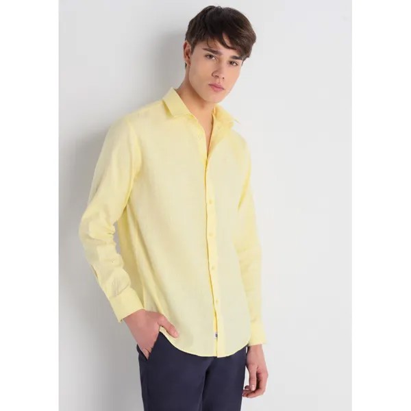 Рубашка с длинным рукавом Bendorff Linen 125082-8257-641-2, желтый