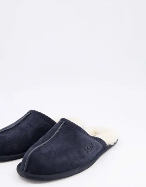 Темно-синие замшевые слиперы UGG Scuff-Темно-синий