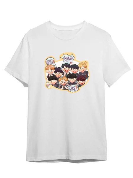 Футболка унисекс Каждому Своё Stray Kids/K-Pop/Корея MGSK13 белая 3XL