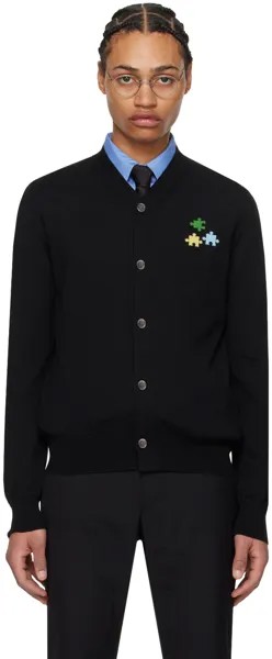 Черный кардиган интарсии Comme Des Garcons