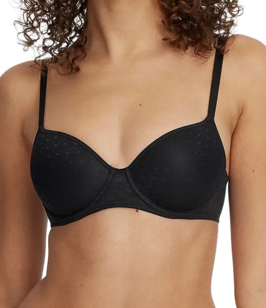 Skarlett Blue Dotty Lace: многосторонний бюстгальтер-футболка, черный