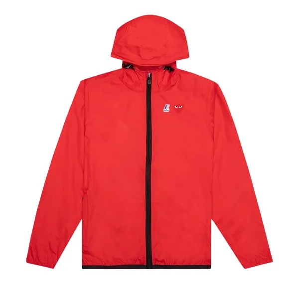 Куртка на молнии с полной молнией Comme des Garçons PLAY x K Way, цвет красный