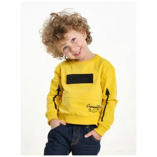 Свитшот Mini Maxi, размер 116, желтый