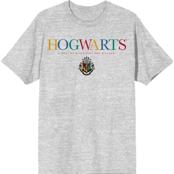 Футболка с коротким рукавом BIOWORLD Wizarding World, серый