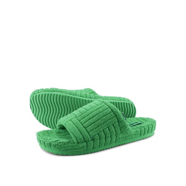 Тапочки Flip Flop Hausschuh home*frottee, цвет Smaragdgrün