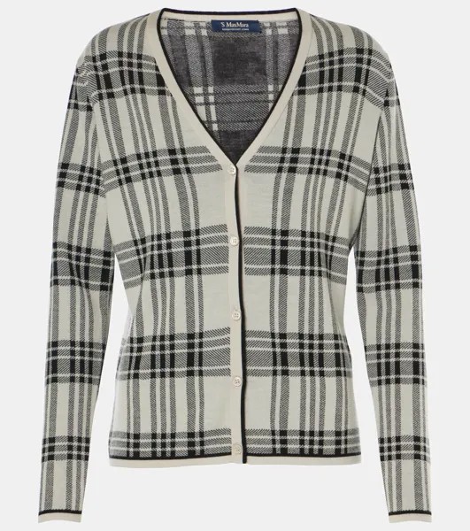 Шерстяной кардиган Giara в клетку 'S Max Mara, цвет disegno