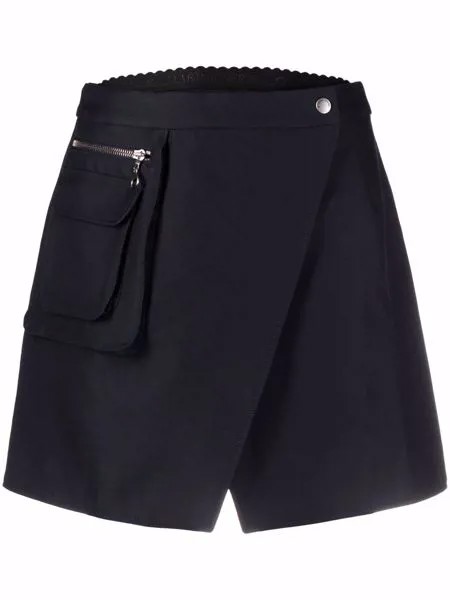 Marine Serre zip pocket mini skirt