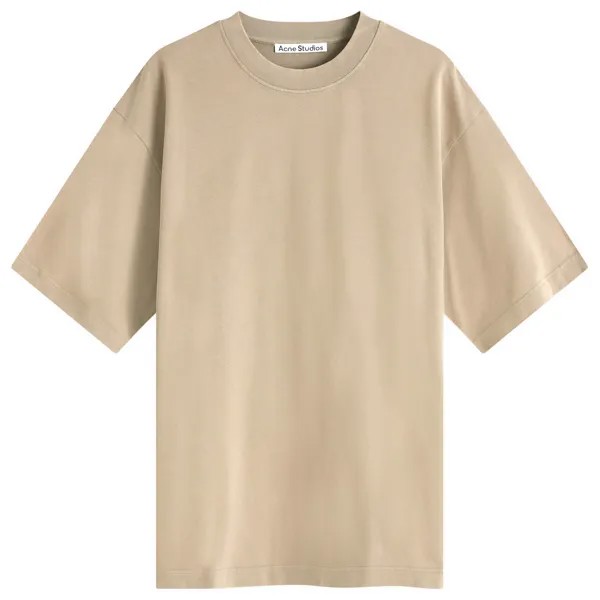 Футболка Acne Studios Exford Vintage T-Shirt, цвет Taupe Brown