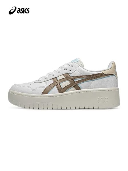 Кроссовки женские Asics Japan S PF на толстой подошве, белый / коричневый