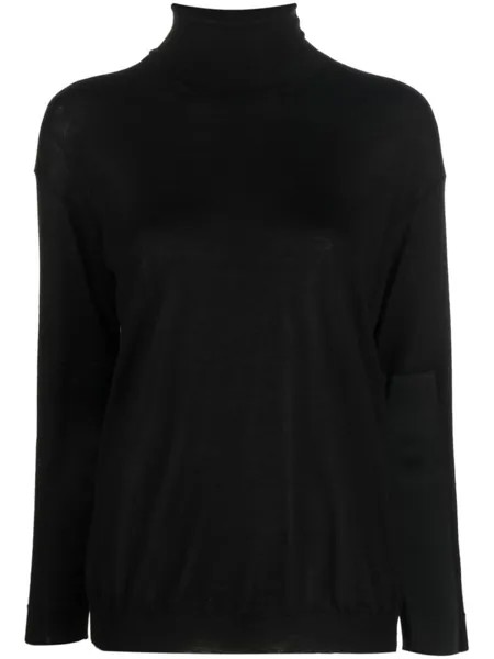 TOM FORD джемпер тонкой вязки с высоким воротником, черный