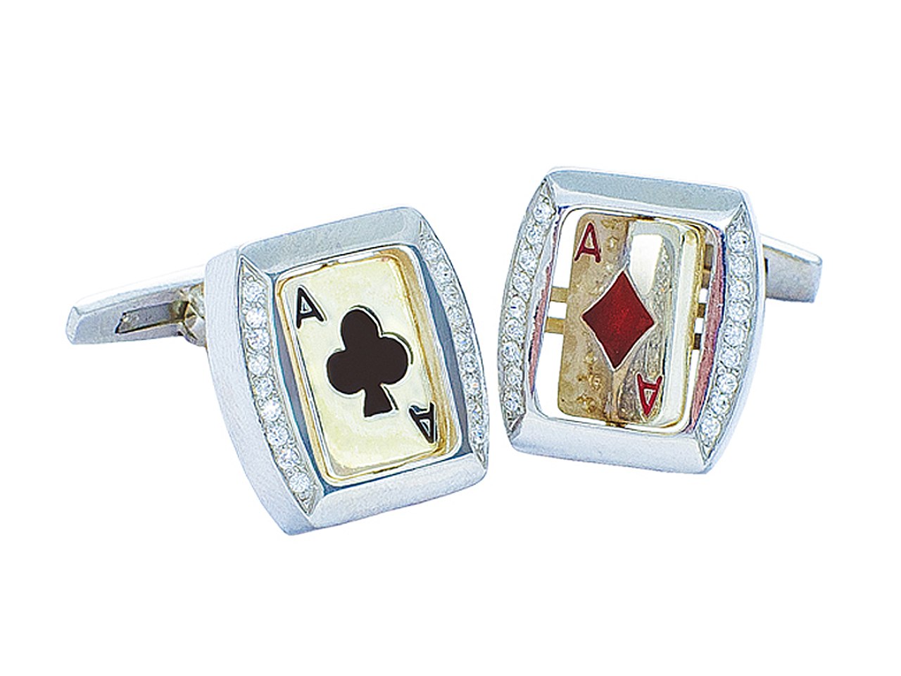 Запонки унисекс GOLDMASTER 1482 разноцветные