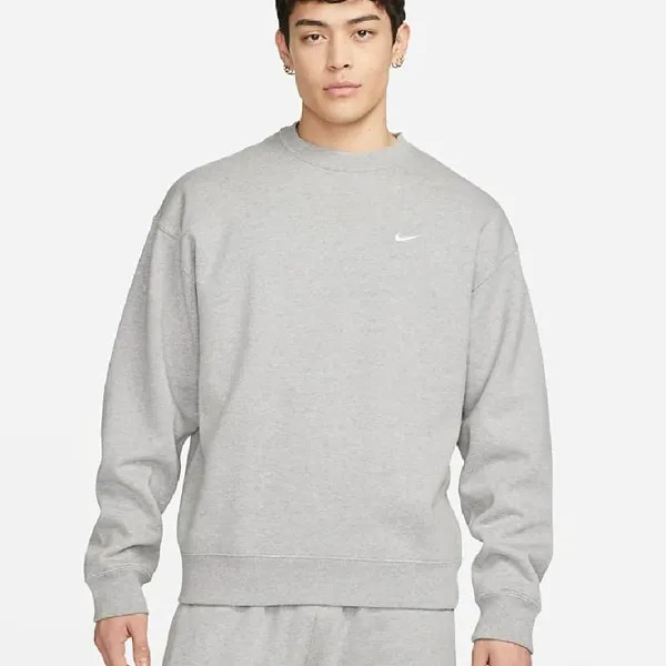 Свитшот Nike Solo Swoosh Men's Fleece Crew, серый