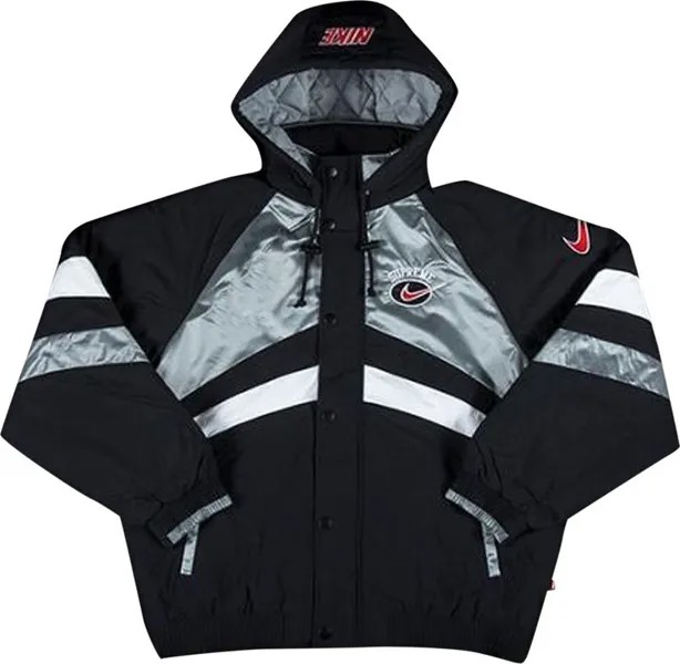 Куртка Supreme x Nike Hooded Sport Jacket 'Silver', серебряный