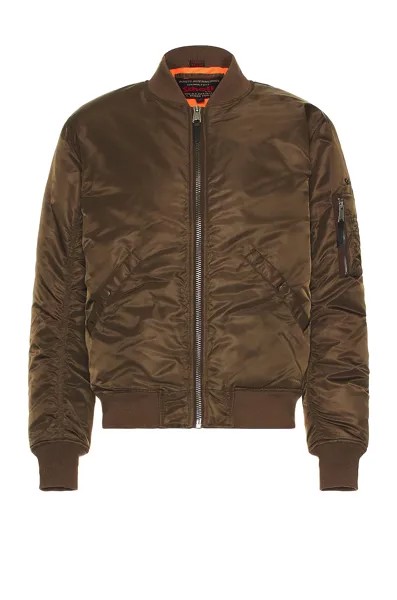 Куртка Schott Nylon Flight, коричневый