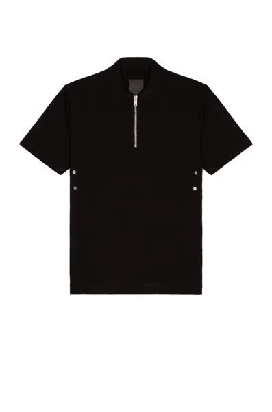 Поло Givenchy Classic Fit Zip With Eyelets, черный