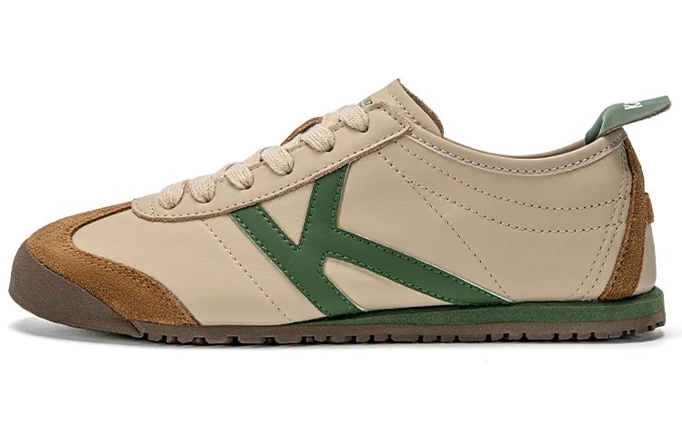 Кроссовки Kappa Skateboarding Shoes Women's Low-top Brown/Green, хаки/зеленый