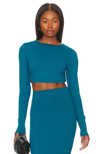 Топ Susana Monaco Long Sleeve Crop, цвет Sea