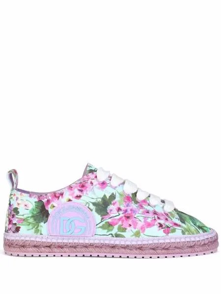 Dolce & Gabbana эспадрильи с цветочным принтом