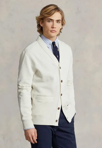 Толстовка на молнии Polo Ralph Lauren Cardigan Long Sleeve, новый бежевый вереск
