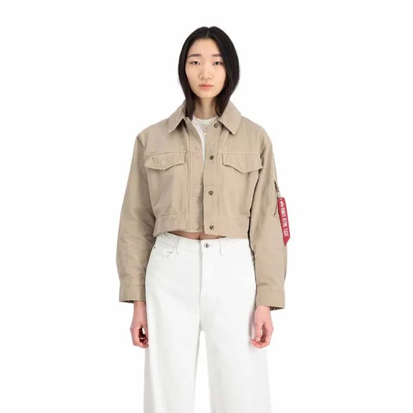 Куртка Alpha Industries Deck Cropped, бежевый