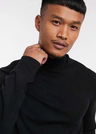 Черная водолазка Bershka-Черный цвет