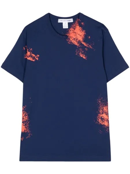 Comme Des Garçons Shirt футболка с принтом, синий