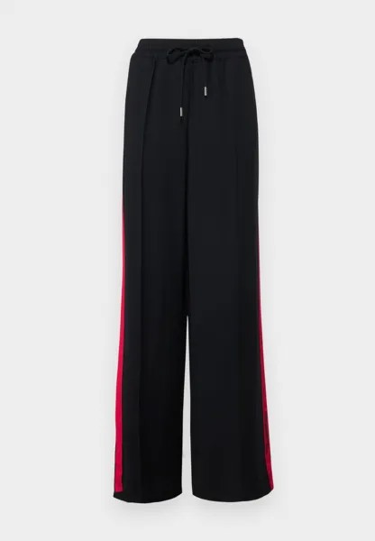 Брюки TAPED WIDE LEG PANTS KARL LAGERFELD, черный
