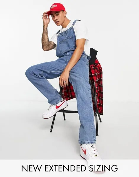 Синий джинсовый комбинезон ASOS DESIGN