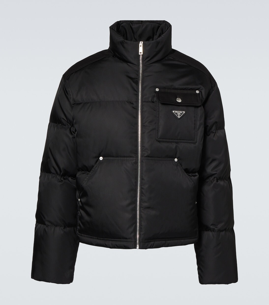 Пуховик Re-Nylon Prada, черный