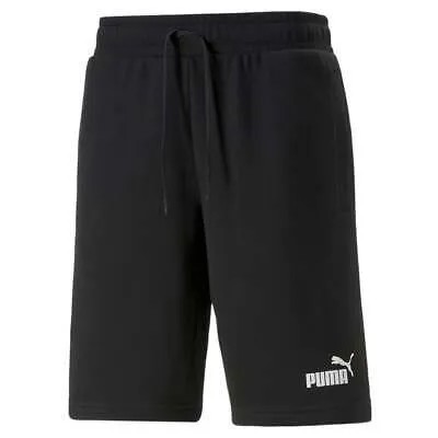 Puma Power Logo 10 Shorts Мужские черные повседневные спортивные штаны 84979501