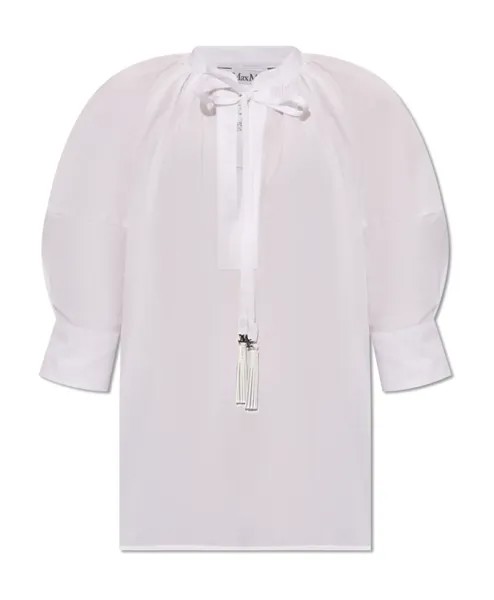 Рубашка Carpi из хлопка Max Mara, белый
