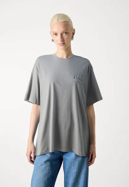 Футболка с принтом JCONAVIGATE TEE CREW NECK UNISEX Jack & Jones, серый