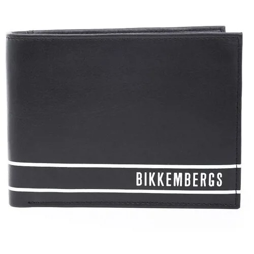 Портмоне из кожи с логотипом Bikkembergs