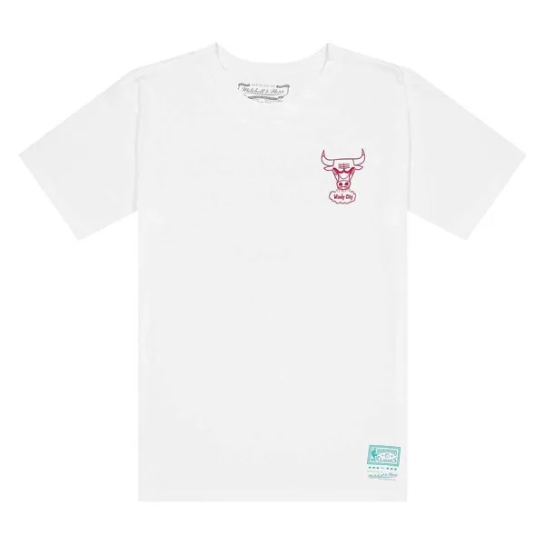 Футболка NBA CHICAGO BULLS TAKE OUT T-SHIRT Mitchell And Ness, цвет Weiß/Rot