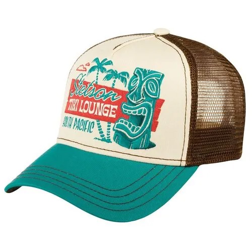 Бейсболка STETSON, размер OneSize, голубой/белый