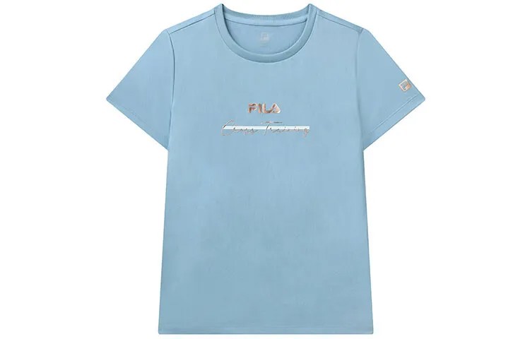 ФИЛА Женская футболка FILA, цвет Cold smoke blue
