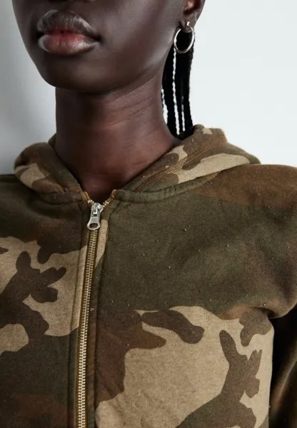 Толстовка на молнии WASHED MINI MONSTER HOODIE UNISEX Jaded London, зеленый