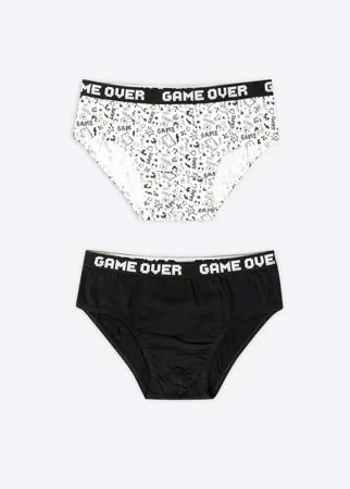 Трусы с принтом Game over для мальчика 2 шт. Gloria Jeans